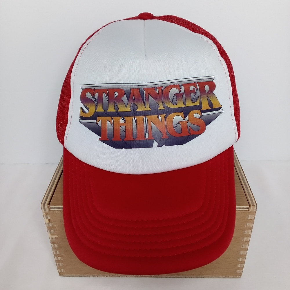 Stranger Things Graphic Print Foam Trucker Hat Adult OSFM
